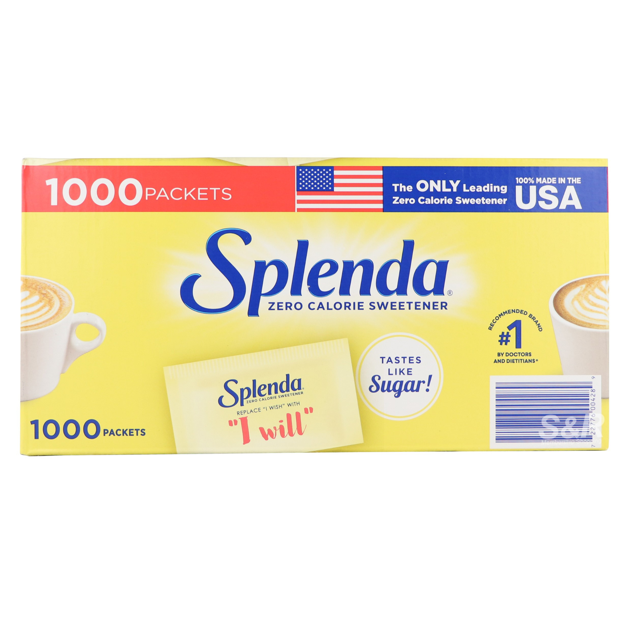 Splenda Zero Calorie Sweetener 1000pcs